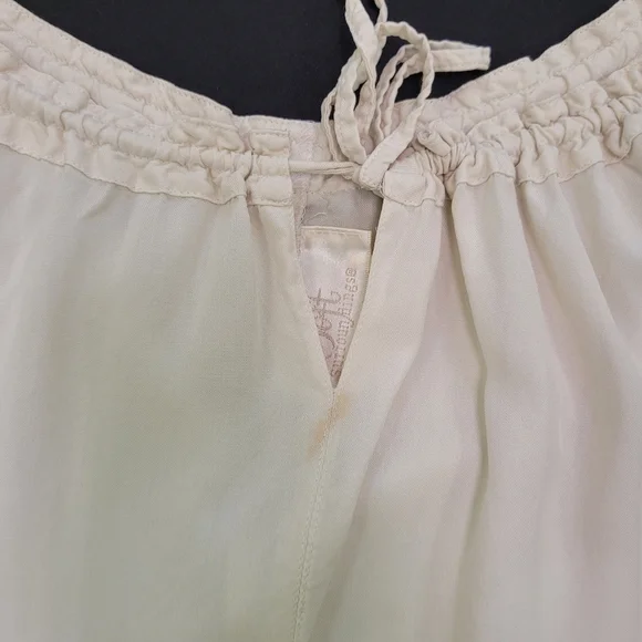 Soft Surroundings Drawstring Neck Long Sleeve Silk Top - Picture 11 of 15